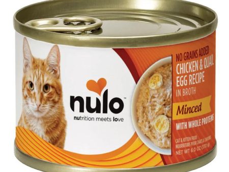 Nulo Cat Minced Grain Free Chicken With Whole Quail Egg 6Oz Fashion