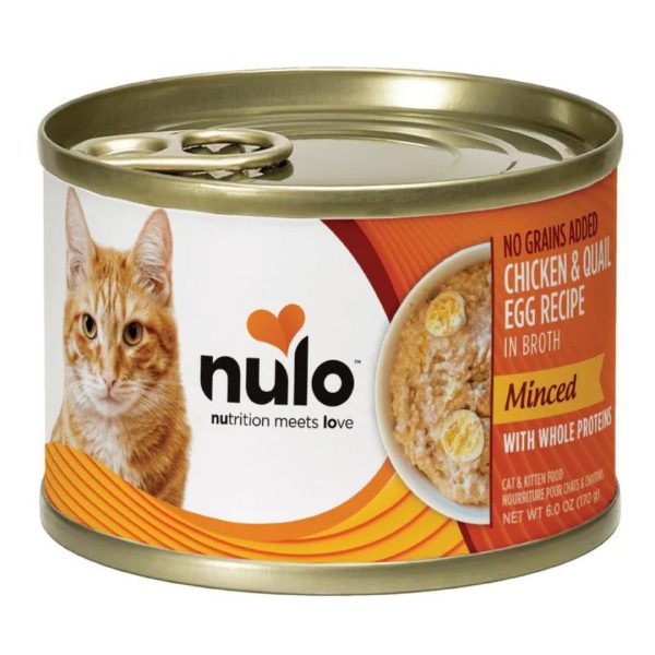 Nulo Cat Minced Grain Free Chicken With Whole Quail Egg 6Oz Fashion