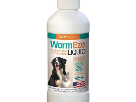 Durvet Wormeze Liquid Wormer For Dogs & Cats 8oz. Online Sale