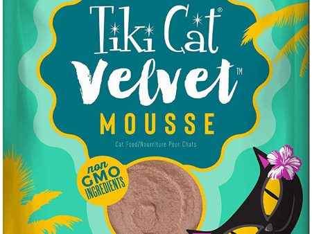 Tiki Pets Cat Velvet Mousse Tuna and Chicken in Broth 2.8oz. (Case of 12) on Sale