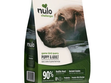 Nulo Challenger High-Meat Adult & Puppy Dry Dog Food Gamebird, Quarry Duck, Turkey & Guinea Fowl 1ea 24 lb Online Hot Sale