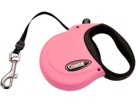 Coastal Retractable Dog Leash Pink 1ea 12 ft, XS For Discount