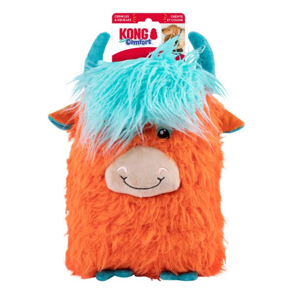 KONG Comfort Highland Cow Dog Toy Assorted, 1ea XL For Discount