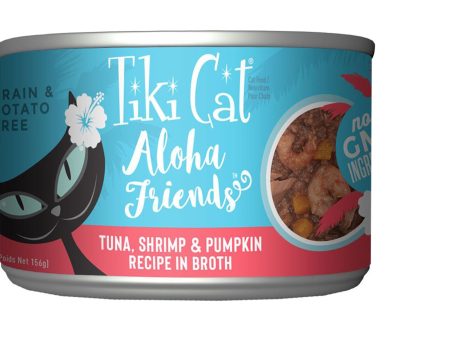 Tiki Pets Cat Aloha Tuna; Shrimp and Pumpkin 5.5oz. (Case of 8) on Sale