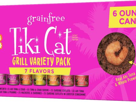 Tiki Pets Cat Grilled 6oz. Variety Pack (Case of 8) Cheap