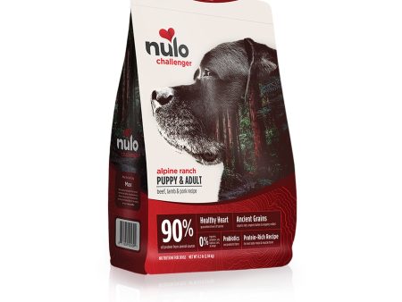 Nulo Challenger High-Meat Adult & Puppy Dry Dog Food Alpine Ranch Beef, Lamb & Pork 1ea 4.5 lb Online Sale