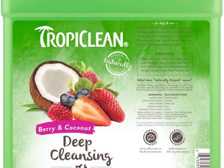 TropiClean Berry & Coconut Deep Cleansing Shampoo for Pets 1ea 1 gal Online Sale