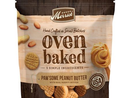 Merrick Dog Oven Baked Pawsome Peanut Butter 11oz. (Case Of 6) Cheap