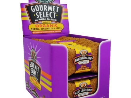 Natures Animals Gourmet Select Organic Dog Treat Display Hearty Grain & Honey 1ea 4 in, 24 ct Hot on Sale