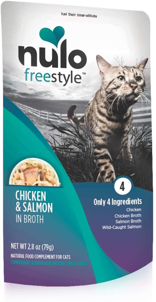 Nulo Freestyle Cat Food Topper Chicken & Salmon in Broth 24ea 2.8 oz, 24 pk For Discount