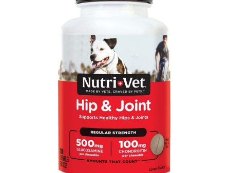 Nutri-Vet Hip & Joint Early Care Liver Chewables 1ea 120 Tablets Hot on Sale