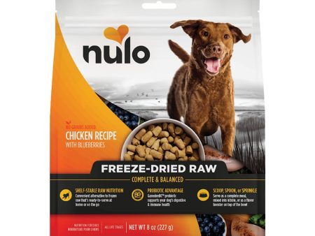 Nulo Dog Freeze-Dried Raw Grain Free Chicken & Blueberries 8oz. Online Sale