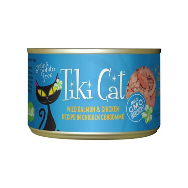 Tiki Pets Cat Napili Luau Salmon and Chicken 6oz. (Case of 8) For Cheap