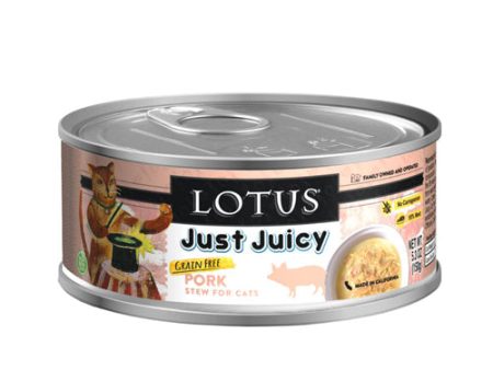 Lotus Cat Just Juicy Pork Stew 5.3oz. (Case of 24) Fashion