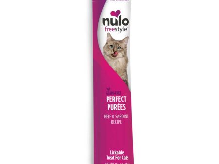 Nulo Freestyle Perfect Purees Grain-Free Cat Food Topper Treat Beef & Sardine 48ea 0.5 oz, 48 pk Online