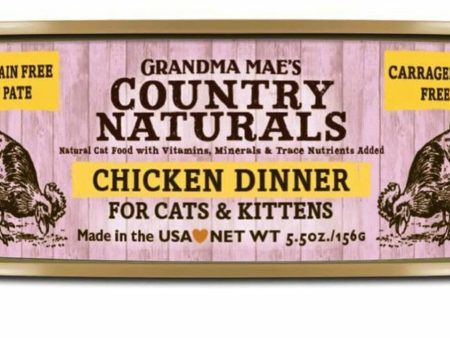 Grandma Mae s Country Naturals Grain Free Wet Cat Food Chicken 24ea 5.5 oz, 24 pk Hot on Sale