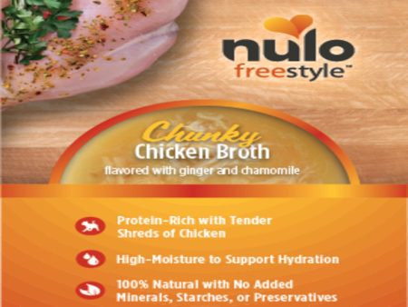 Nulo FreeStyle Chunky Broths Wet Cat Food Chicken 24ea 2.8 oz For Discount