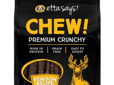 Etta Says! Premium Crunchy Venison Chew Dog Treats Venison 1ea 4.5 oz For Cheap