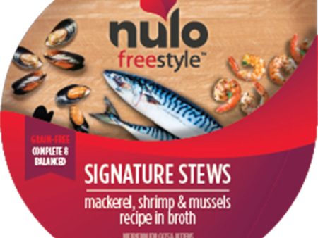 Nulo Freestyle Signature Stews Grain-Free Wet Cat Food Mackerel, Shrimp & Mussels 24ea 2.8 oz Cheap