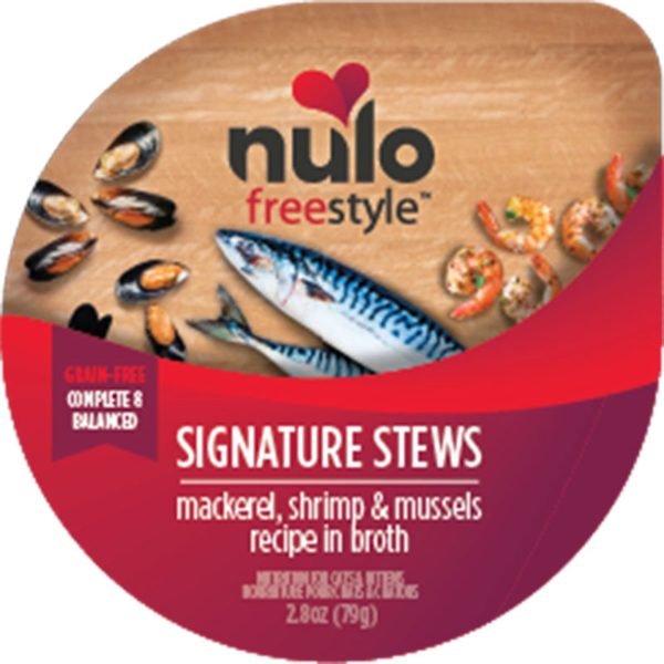 Nulo Freestyle Signature Stews Grain-Free Wet Cat Food Mackerel, Shrimp & Mussels 24ea 2.8 oz Cheap