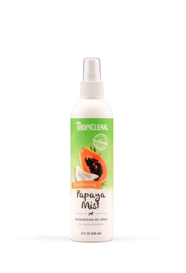 TropiClean Papaya Mist Deodorizing Pet Spray for Dogs 1ea 8 fl oz Sale