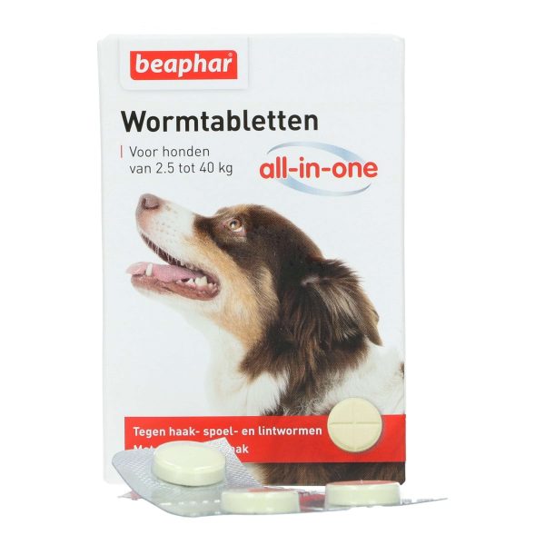 Beaphar Wormtabletten All-in-One Hond 2,5-40kg Hot on Sale