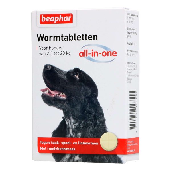 Beaphar Wormtabletten All-in-One Hond 2,5-20kg For Sale