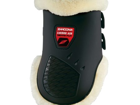 Zandona Strijklappen Carbon Air Techno Fur Fetlock Zwart Hot on Sale